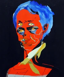 50 store forfattere i historien: Charles Baudelaire, 2015 (olje og akryl på lerret)