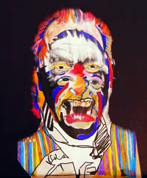 50 store forfattere i historien: Charles Bukowski, 2015 (olje og akryl på lerret)