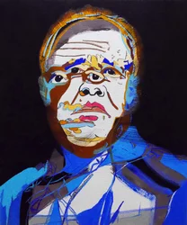 50 store forfattere i historien: Jean Genet, 2015 (olje og akryl på lerret)