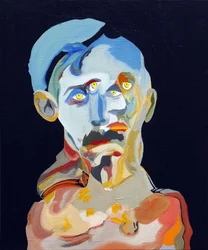 50 store forfattere i historien: Marcel Proust, 2015 (olje og akryl på lerret)