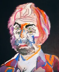 50 store forfattere i historien: Walt Whitman, 2015 (olje og akryl på lerret)