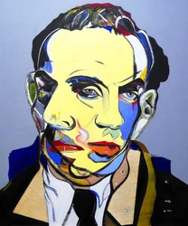 Foto: Louis-Ferdinand Céline, 2023 (olje på treplate)