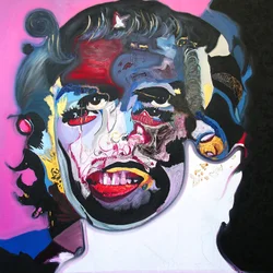 Surportrett: Marilyn Monroe amp; Che Guevara, 2003 (olje på lerret)