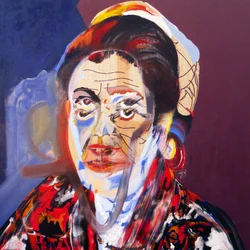 Foto: Simone Veil, 2020 (olje på lerret)