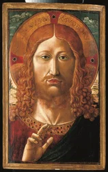 Kristus velsignelse (tempera, olje og gull på panel)