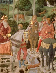 Piero de Medici (1416-69) som Caspar, detalj fra The Procession of the Magi, ca. 1459-60