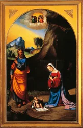 Nativity, av Benvenuto Garofalo (1481-1559)