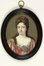 Dronning Anne (akvarell på elfenben)