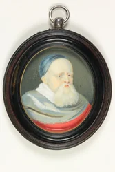 Sir Theodore Turquet De Mayerne (akvarell på vellum)