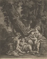 En Satyr-familie