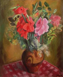 Stilleben med blomster