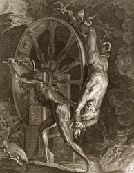 Ixion i Tartaros på hjulet, 1731