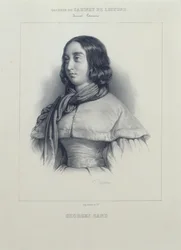 Portrett av George Sand.