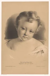 Portrett av et lite barn Studier i to typer kritt (serietittel) Etude aux deux Crayons (serietittel på objekt)
