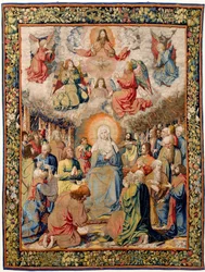 Flamsk billedvev. Jesu lidelse (Kristi lidelse eller Herrens lidelse, pinse). Nasjonalarven, inventarnummer 10005817.