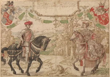 Grev Jan Johann IV av Nassau og hans kone Maria, grevinne av Loon og Heinsberg, ca 1530