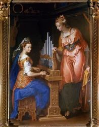 St. Cecile spiller orgel og St. Catherine