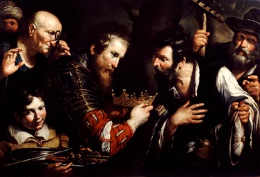Alexander den store gjenoppretter tronen overtatt av Abdolomino, 1600-tallet