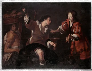 Joseph tolker drømmene (olje på lerret