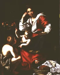 Madonna og barn med spedbarnet St. Johannes døperen