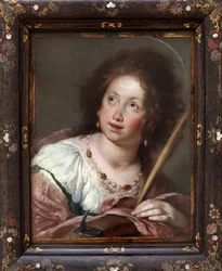 Den hellige Katarina av Alexandria (ca. 290- martyr 307). Maleri av Bernardo Strozzi, kjent som Cappucino (1581-1644), olje på lerret, før 1630. Italiensk kunst 1600-tallet. Staatsgalerie, Stuttgart (Tyskland).