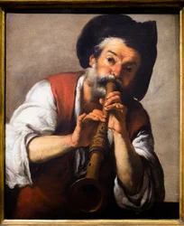 Piffero-spilleren (Il Pifferaio), ca. 1624-1625 (Olje på lerret)