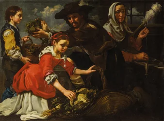 Spinner og urtesamler (Jordens allegori)