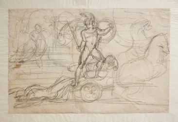 Akilles følger Hektors kropp etter vognen hans. Paolo og Francesca(),