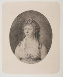 Portrett av Maren Schou West, født Grønlund