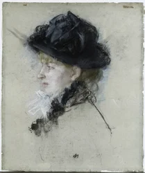 Mademoiselle Louise Riesener i hatt