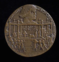 Medalje med hodet til Lorenzo De