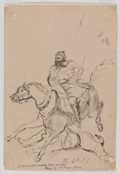 The 4th Irregular Cavalry, ca. 1845 (akvarell)