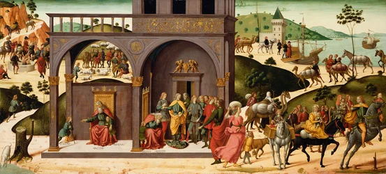 Josefs historie, ca. 1485 (tempera og bladgull på panel)