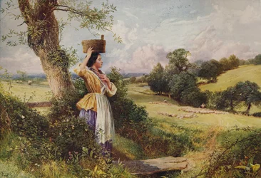 The Milkmaid, 1860, c1915