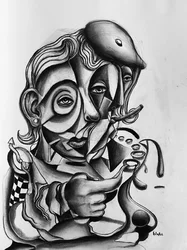 Dreaming Of Youth, ca. 2021 (Charcoal on paper)