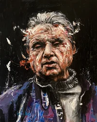 Francis Bacon, ca. 2021 (akryl på lerret)