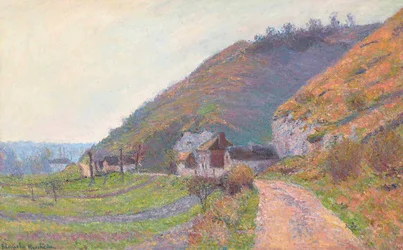 En vei nær Giverny (olje på lerret)