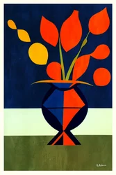 Levende geometriske blomster