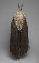 Bolo Mask, Burkina Faso (tre, pigment og fiber)