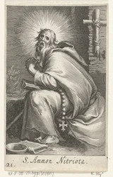 Sankt Ammonius den store som eremitt S. Ammon Nitriota (tittel på objekt) Eremitter (serietittel) Sacra eremvs ascetarvm (serietittel)