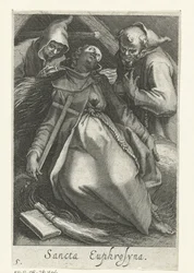 Saint Euphrosina av Alexandria som eremittinne Sancta Euphrosyna (tittel på objekt) Eremittinner (serietittel) Sacra Eremus Ascetriarum (serietittel)
