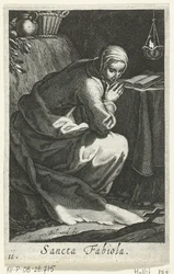 Saint Fabiola av Roma som eremittinne Sancta Fabiola (tittel på objekt) Eremittinner (serietittel) Sacra Eremus Ascetriarum (serietittel)