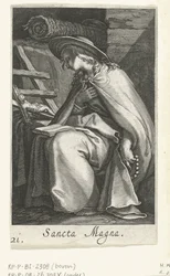 Saint Magna som eremittinne Sancta Magna (tittel på objekt) Eremittinner (serietittel) Sacra Eremus Ascetriarum (serietittel)