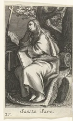 Den hellige Sarah av Libya Sancta Sara (tittel på objekt) Eremittinner (serietittel) Sacra Eremus Ascetriarum (serietittel)