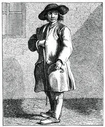 En skorsteinsfeier, 1737-1742.