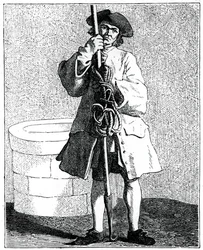 En brønnrenser, 1737-1742.