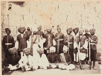 Soldater fra det 29. (Punjab) regimentet av bengalsk innfødt infanteri i Afghanistan