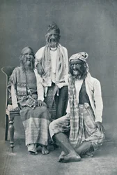 En hårete familie fra Mandalay, Burma, 1902