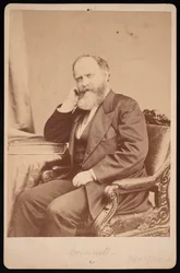 Portrett av John Angel James Creswell 1828-1891, før 1891.