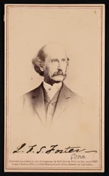 Portrett av LaFayette Sabine Foster 1806-1880, før 1869.